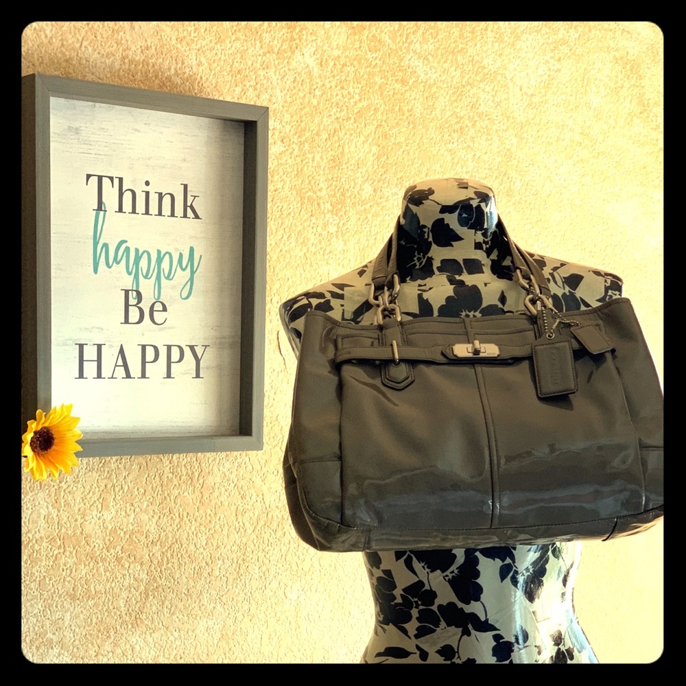 Chelsea grey leather bag
